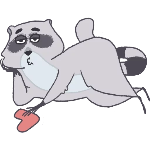guaxinim, raccoon tolik, raccoon pilfi, ilustração de guaxinim