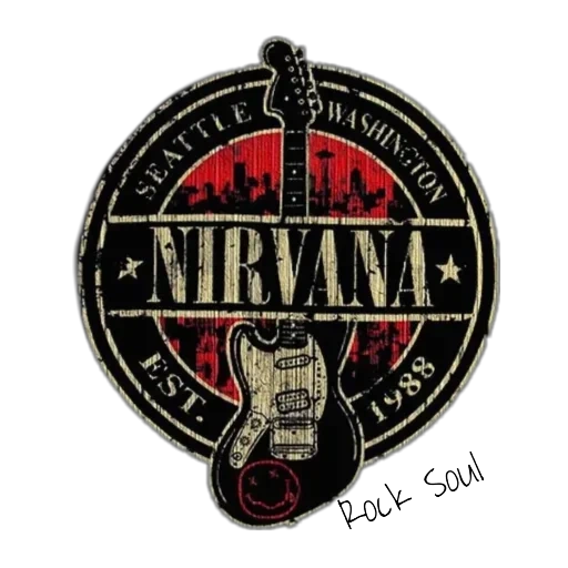 nirvana, украшение, значок nirvana, nirvana band logo, nirvana обои телефон