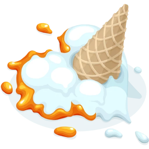 helado, helado, helado derretido, helado caído, helado que fluye