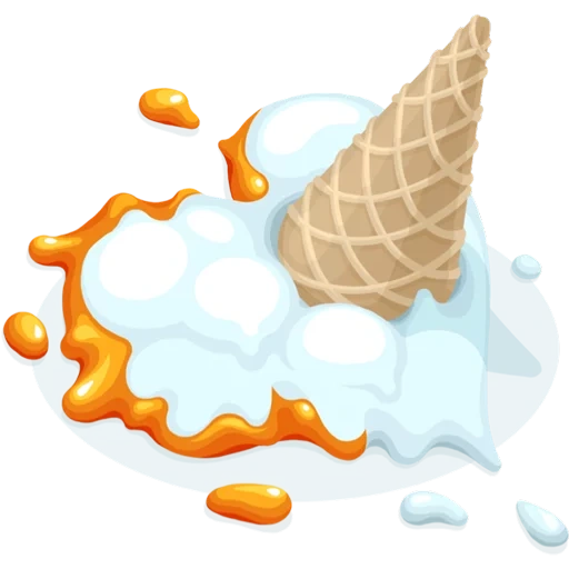 crème glacée, crème glacée, crème glacée à la fusion, glace tombée, glace qui coule