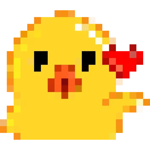 pixel duck, doug pixel, pixel duckling, pikachu pixel art, parkman pixel art minecraft