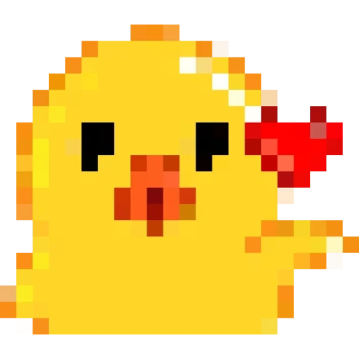 pixel ente, doge pixel, pixel entlein, pikachu pixel art, pakman pixel art minecraft