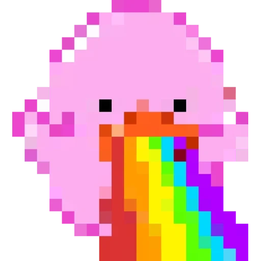 ente, pixel kunst