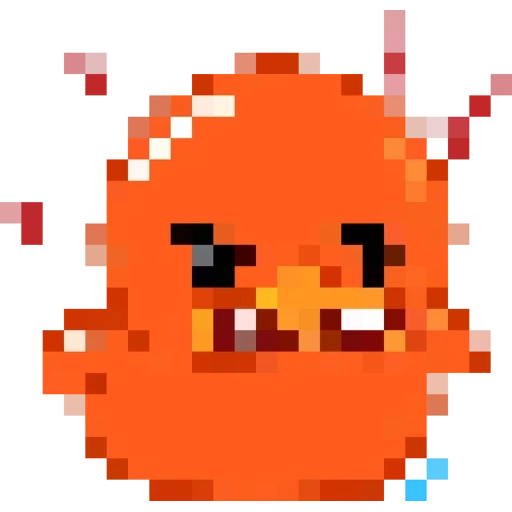 kubert pixel, gomba pixel, emoji for discord, gamba mario pixel, orange pixel biology
