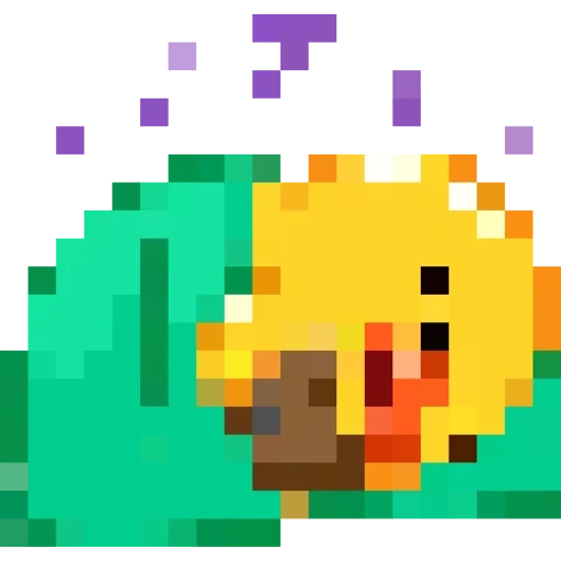 jeu, pixel art, pixel art, art de baiser, pixel fish art