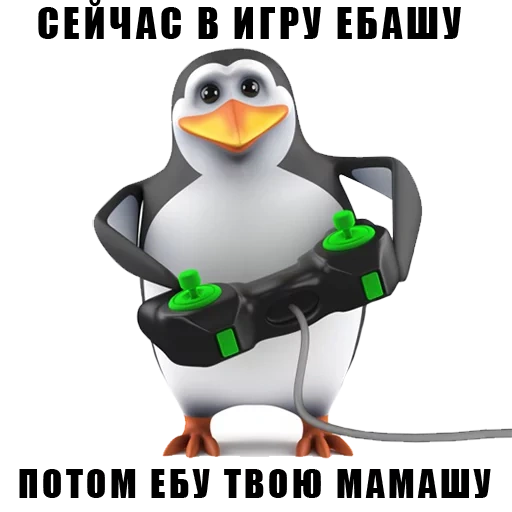 penguin, penguin, penguin 3d, meme penguin 3d