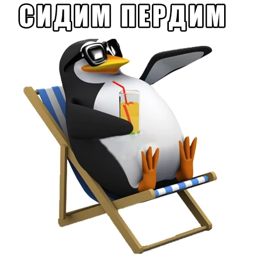 pinguino, penguin malvagio, il pinguino si siede, penguin 3d fiocchi