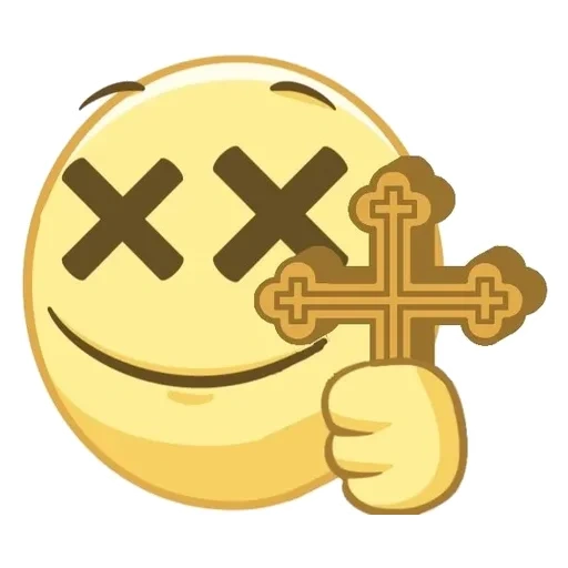 emoji, smileik rofl, silang smileik, stiker emoji, tersenyum dengan mata salib