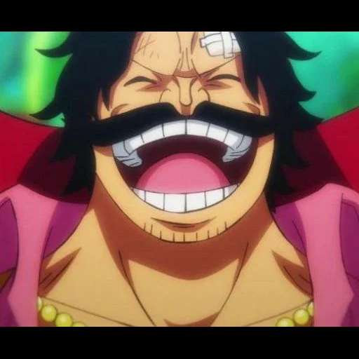 anime, one piece, gol d roger, anime characters, goldi roger van pis