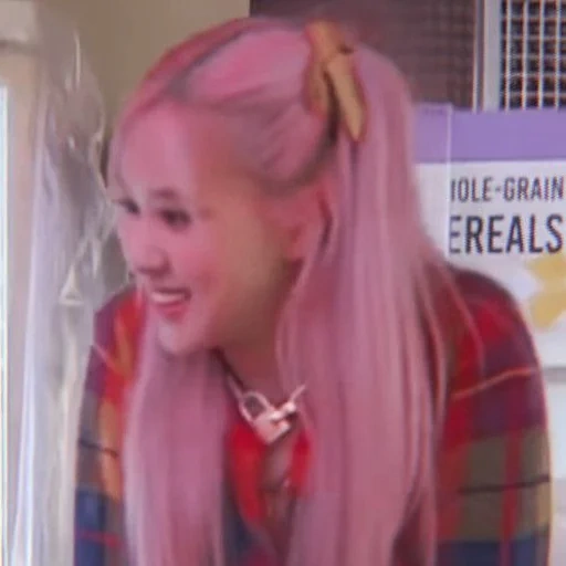 la ragazza, la bambina, blackpink memes, con i capelli rosa, gelato blackpink