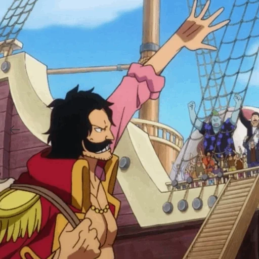 satu potong, manki d luffy, oro jackson van pis, tertawa kisahnya, gol d roger one piece wano