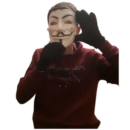 topeng anonim, topeng anonim, masker anonim, hacker anonim guy fawkes, latar belakang transparan topeng anonim