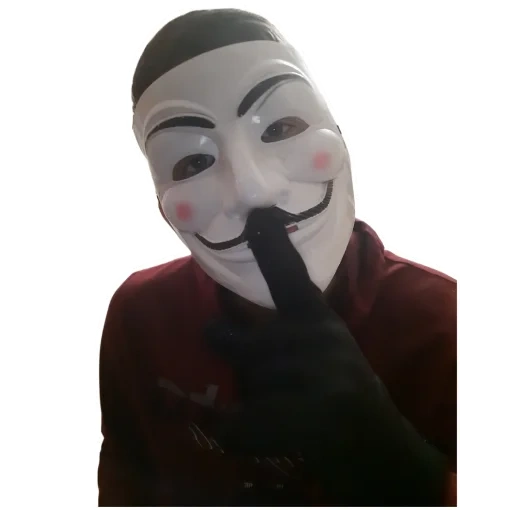 garoto, humano, anônimo, máscara de cara, guy fox mask