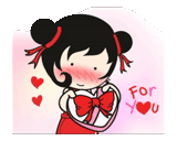 picture, pucca stickers, girls of the girl, lovely anime drawings, the heroes of the cartoon pukka