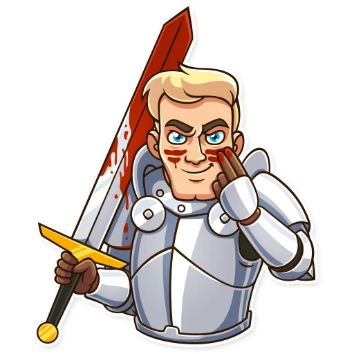 knight, knight, knight sticker