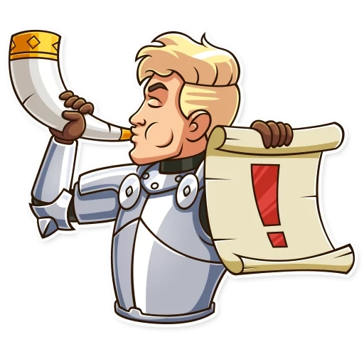 knight, knight, knight sticker