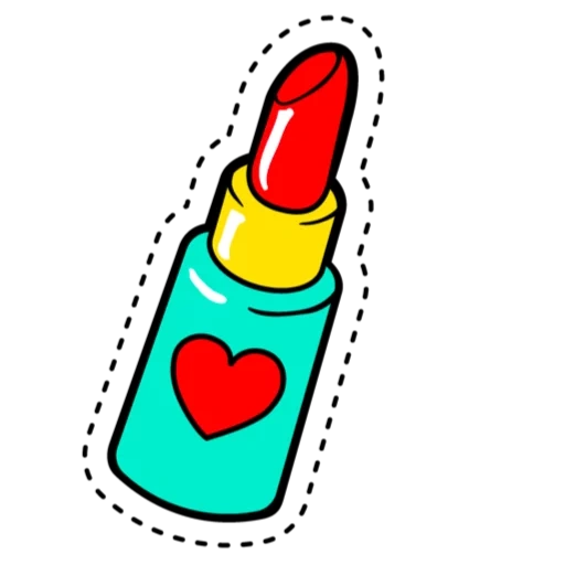 pomada, pop art de lápiz labial, clipart de lápiz labial, dibujo de lápiz labial, bocetos de lápiz labial