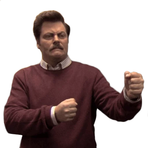 male, redbubble, ron swanson, overman nick, ron swanson andy