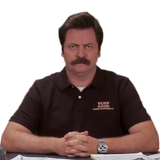 ron swanson, ron swanson, nick overman, freizeitpark