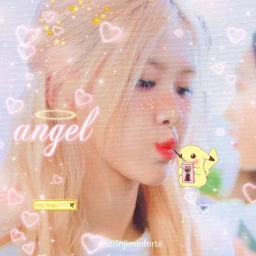 junge frau, schwarzrosa, lisa blackpink, blackpink rosé, blackpink rose angel 2019