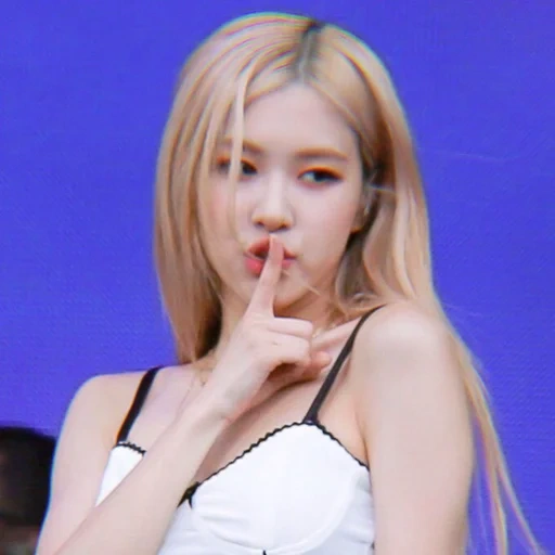 telefone, menina, pó preto, blackpink rosé, rose blackpink