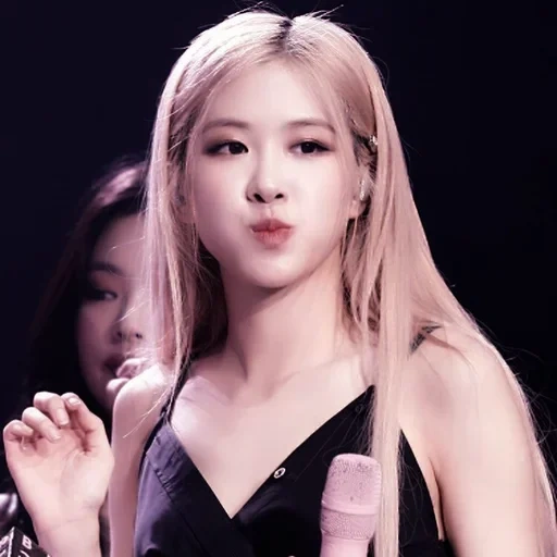 blackpink rosé, rosa negra, chicas hermosas, muchachas asiáticas, park rose blackpink