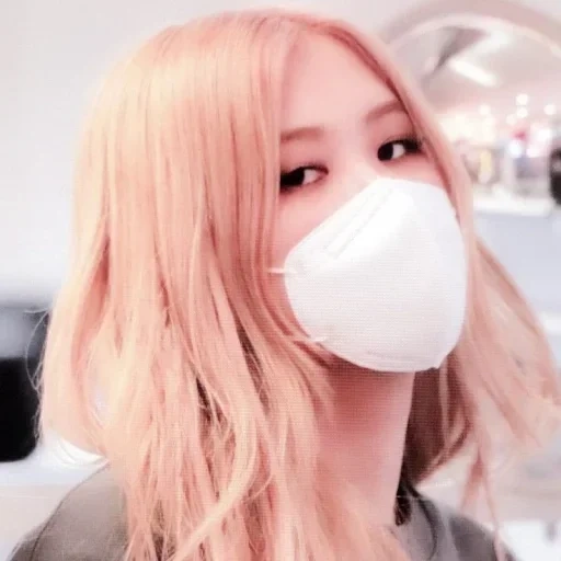 polvere nera, blackpink rosé, rose blackpink, decorazione amminoacidica attorcigliata, maschera principessa rosa blackpink