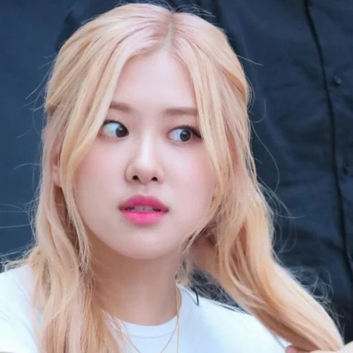 junge frau, schwarzrosa, schwarzrosa, blackpink rosé, rose blackpink