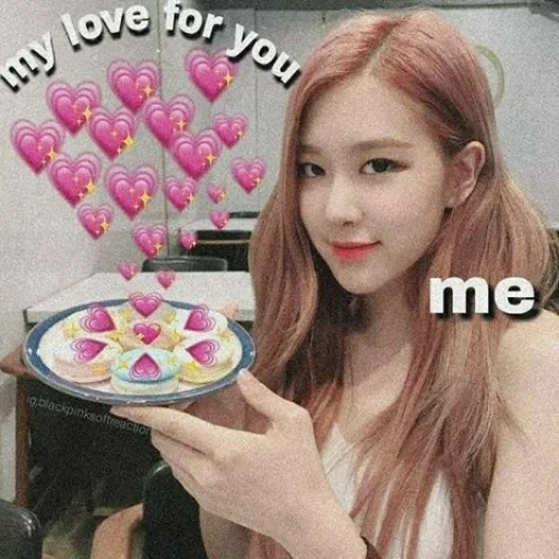 schwarzrosa, schwarzrosa, blackpink rosé, rose blackpink, black pink hearts