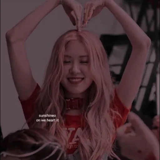 blackpink, blackpink rosé, rose red black powder, estetika blackpink, estetika rose blackpink