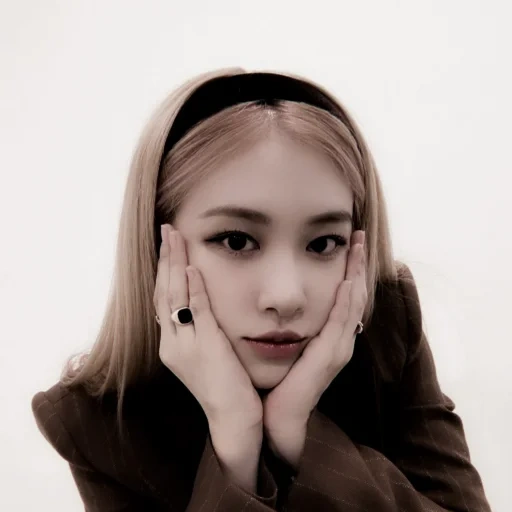 junge frau, schwarzrosa, blackpink rosé, rose blackpink, leonardo da vinci