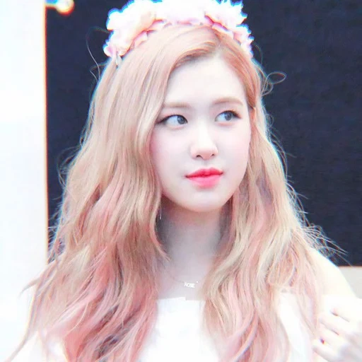 junge frau, schwarzrosa, rose blackpink, rose blackpink, blackpink rosé