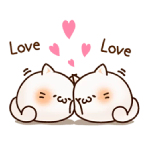 gatos lindos, gato kawaii, lindos dibujos de kawaii, kawaii cats love, dibujos de kawaii de principiantes