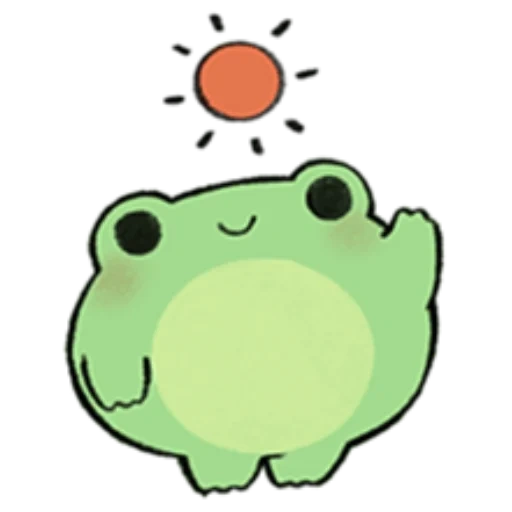 katak bulat, katak kawaii, katak adalah kawaii, katak kawaii, gambar katak itu lucu