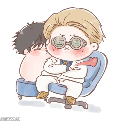 ide anime, anime lucu, karakter anime, gambar chibi yang lucu, bts jikook fanart 21