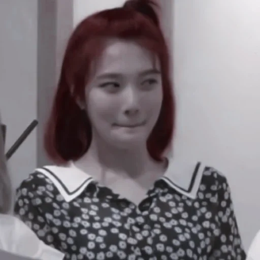 face, red velvet, red velvet joy, red velvet meme, pink hair