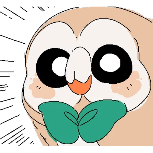 anime, rowlet, pokémon, donald pokemon, pokemon bounsweet rowlet