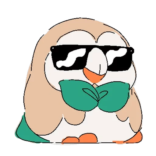 chouette, anime, rame, pokemon, pokémon bounweet rowlet