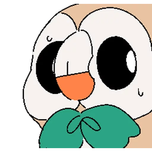 anime, personnage, rowlet pokémon, donald pokemon, piggy pirate fantôme