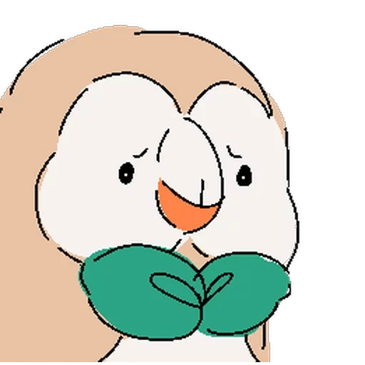 rowlet, pokemon, pokemon is cute, animals are cute, rolette pokemon