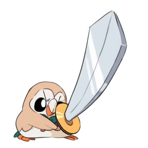 rowlet, pokemon, rowlet pokemon, gambar pokemon, pokemon owl roll