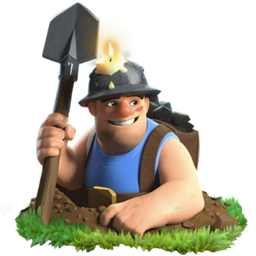 clash clans, clash royale, клеш рояль игра, шахтёр клеш рояль, клеш рояль шахтер