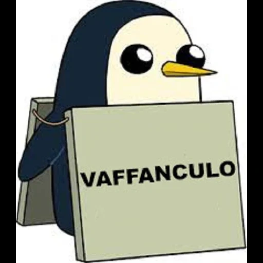 gunter, gunter, dibujo, el pingüino es una señal