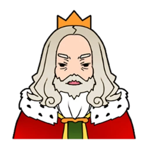 king, king, king of the neighbors, the king is without the background, cartoon king