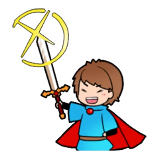 rpg, anime, character, postal knight, frisk full growth