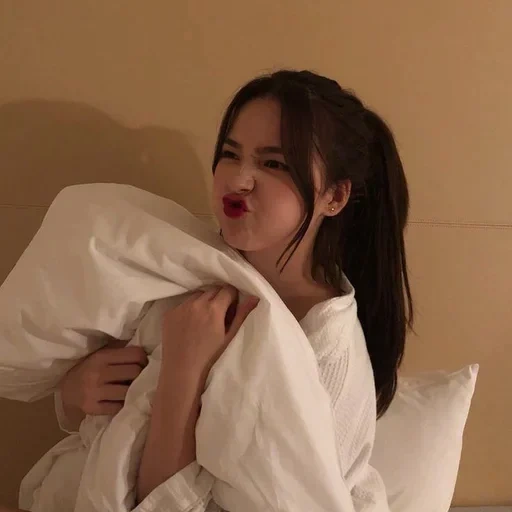 asiatico, giovane donna, ragazze coreane, ragazze asiatiche, asciugamano coreano