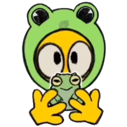 a toy, hold the frog, keroppy frog, frog drawing, cursed emoji frog