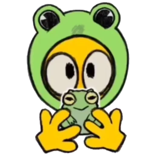 brinquedos, segure o sapo, sapo coroli, padrão de sapo, cursed emoji frog