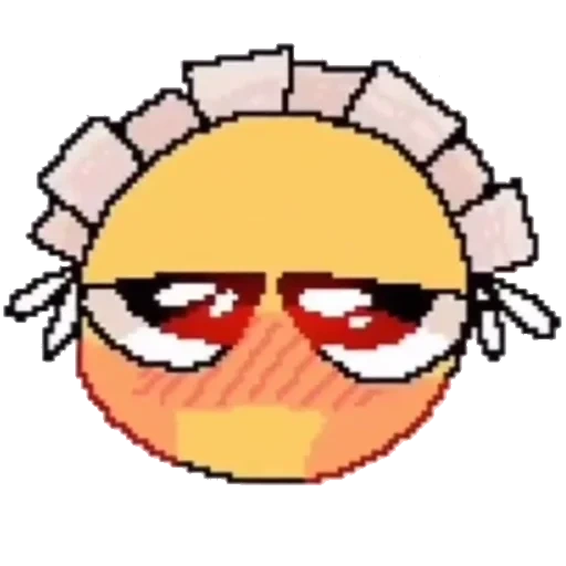 anime, emoji, ästhetik, emoji ist magd, verfluchter emoji maid