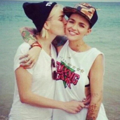 ragazze, giovane donna, fibi dal, ruby rose, ruby rose fibi dal